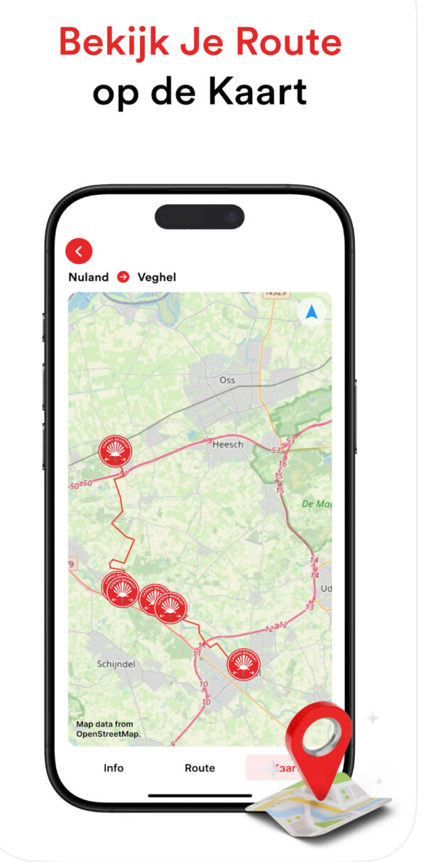 Camino Brabant Pakket met Pin voor op je rugzak - Afbeelding 3